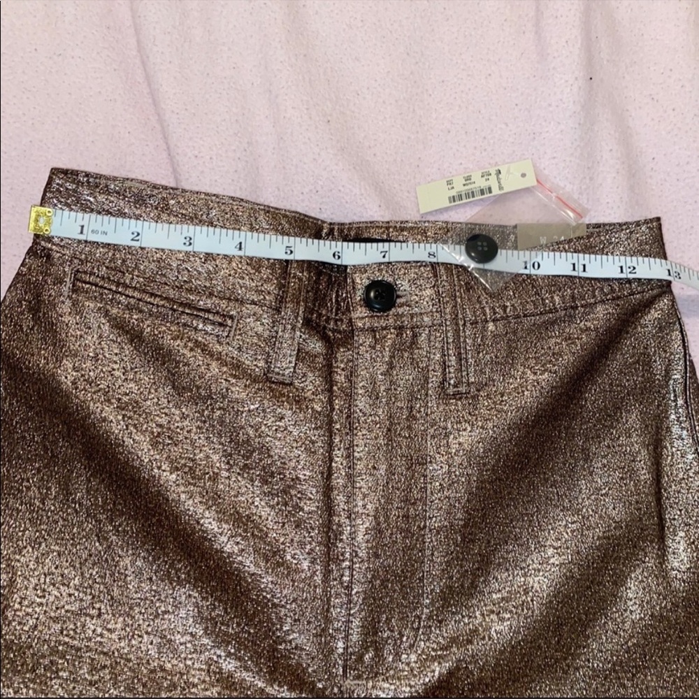 Madewell metallic wide leg pants - Picture 6 of 7